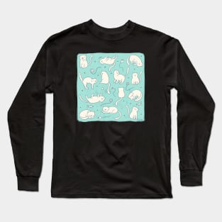 Green Purr Long Sleeve T-Shirt